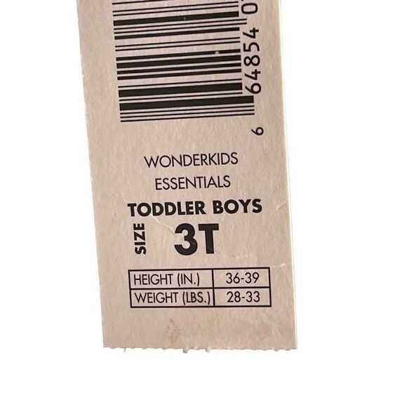 WonderKids light tan cream elastic waist pants bottoms kids NEW NWT 3T khakis - Picture 9 of 9